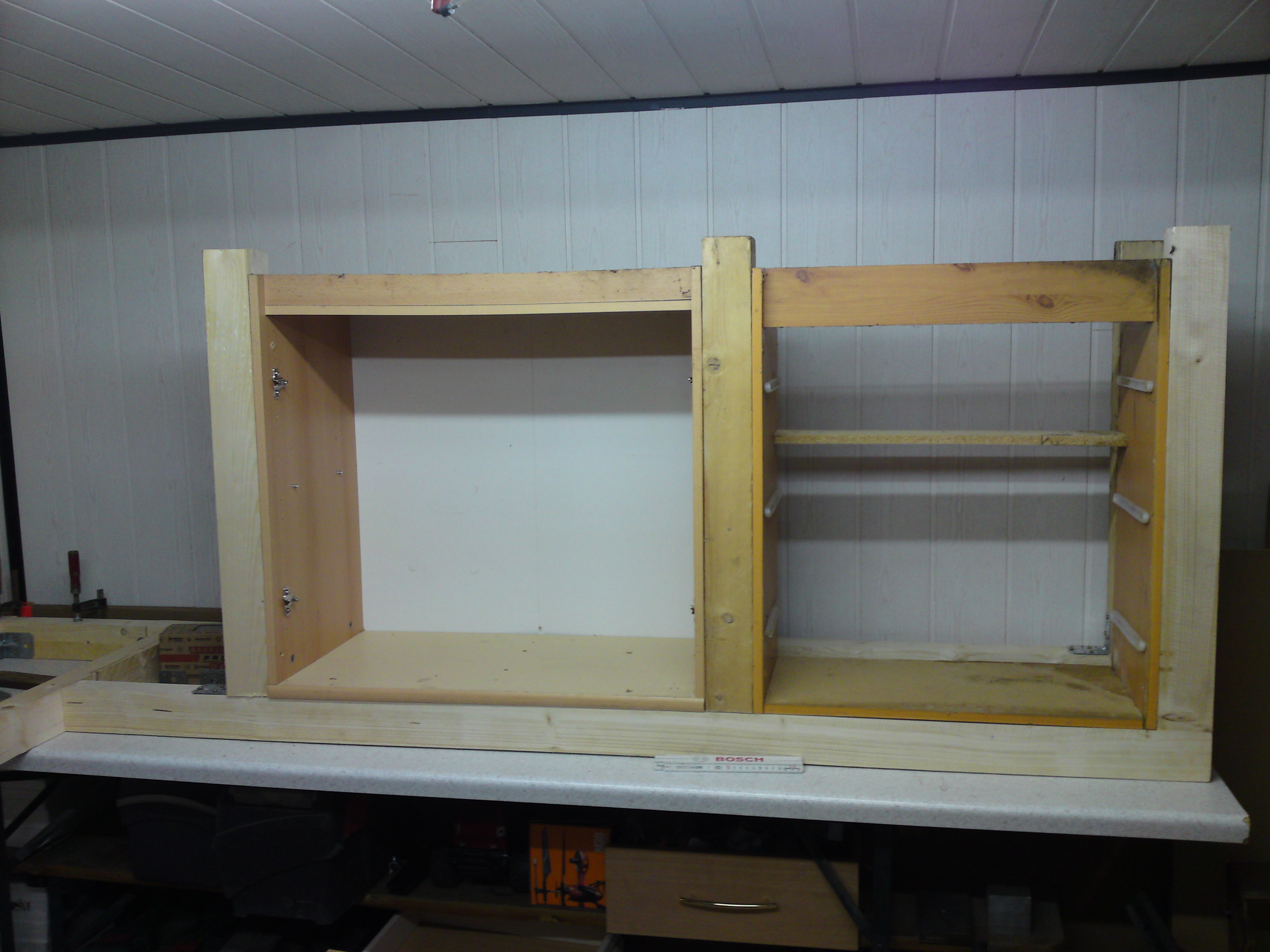 Werkbank bauen – Mit einer Arbeitsplatte zur stabilen Werkbank