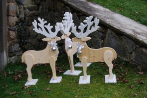 Rentier als Weihnachtsdekoration