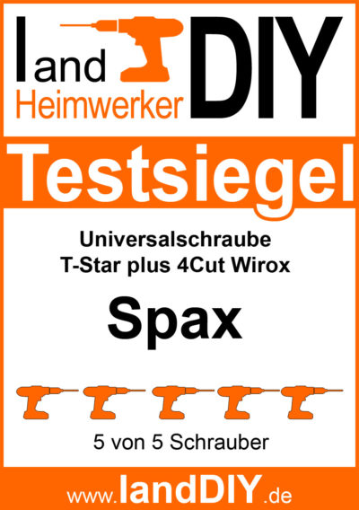 Testsiegel Spax