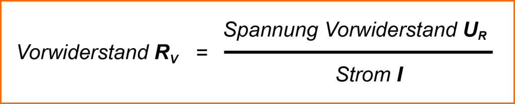 LED Vorwiderstand berechnen