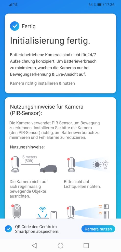 Reolink App Kamera anlernen