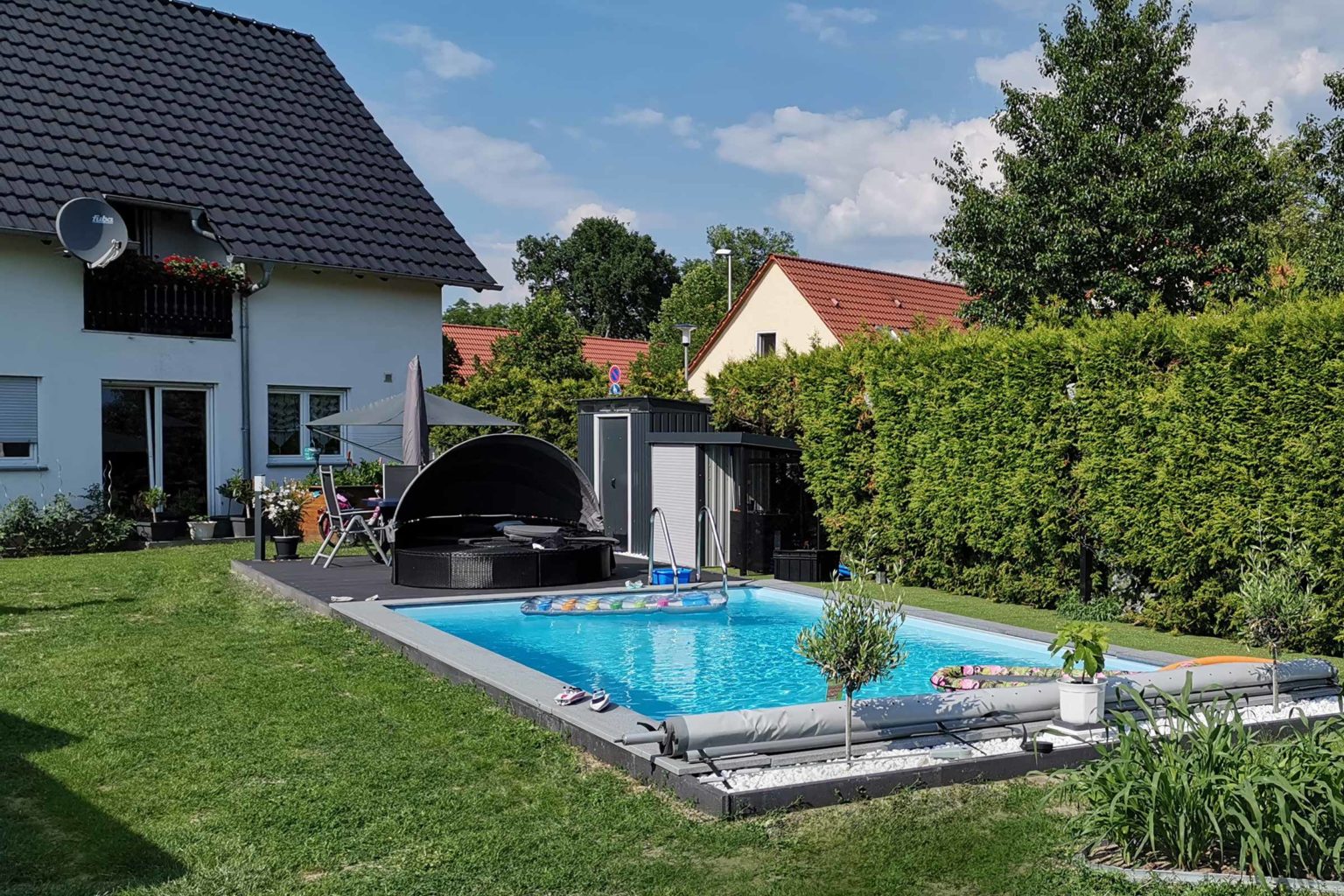 Poolüberdachung selber bauen I and DIY