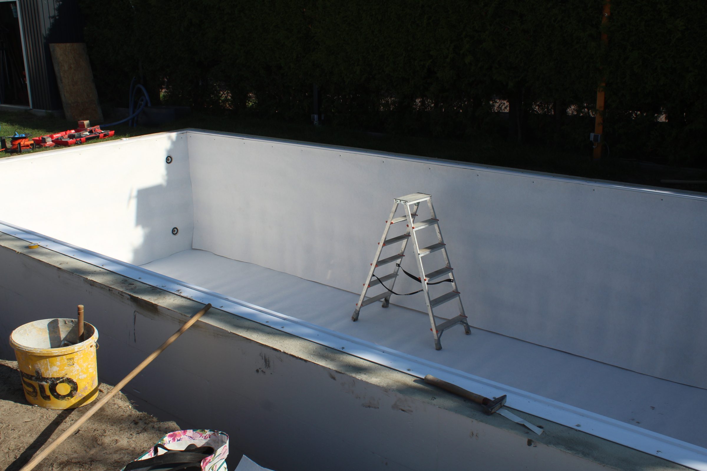 Styropor Pool selber bauen Unser Poolbau 3,5 x 7 x 1,5 m I and DIY