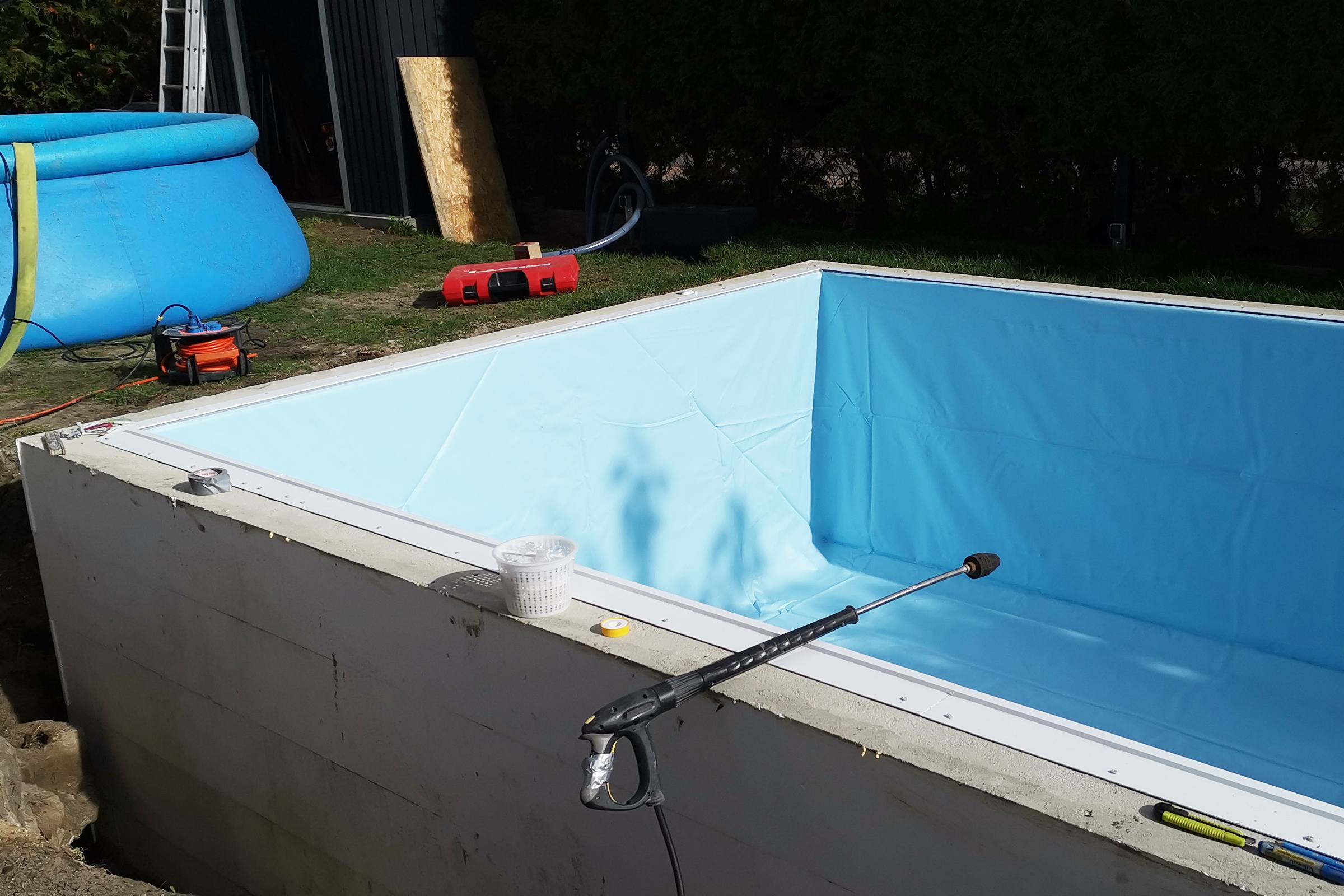 Styropor Pool selber bauen Unser Poolbau 3,5 x 7 x 1,5 m I and DIY