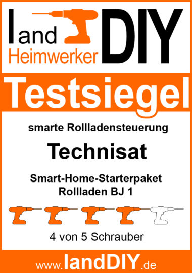 Testsiegel TechniSat Smart-Home-Starterpaket Rollladen BJ 1